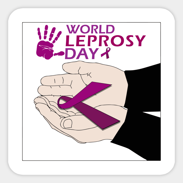 World Leprosy Day Symbolic Creation Sticker by Admair 